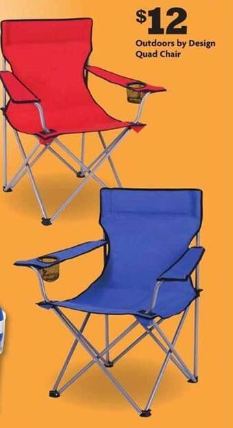 Family Dollar Outdoors By Design Quad Chair offer