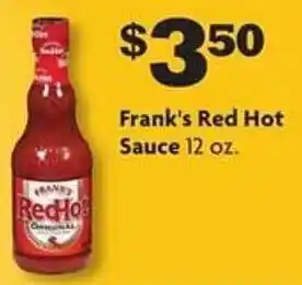 Family Dollar Frank's Red Hot Sauce offer