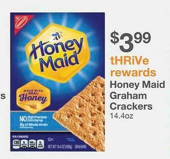Kinney Drugs Honey Maid Graham Crackers offer