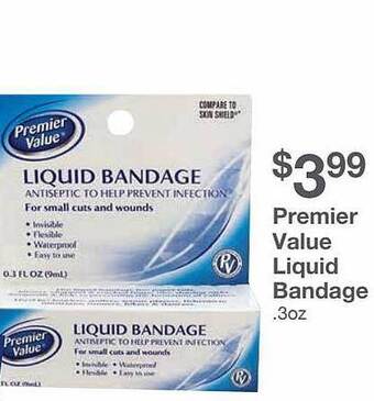 Kinney Drugs Premier Value Liquid Bandage offer