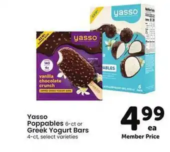 Safeway Yasso Poppables Greek Yogurt Bars offer