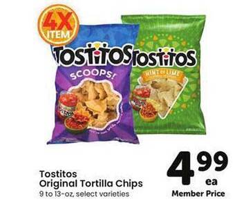 Safeway Tostitos Original Tortilla Chips offer