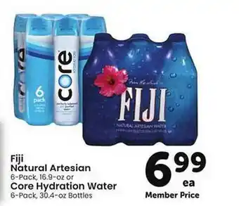 Safeway Fiji Natural Artesian Or Core Hydration Water offer