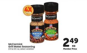 Safeway Mccormick Grill Mates Seasoning offer