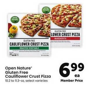 Safeway Open Nature Gluten Free Cauliflower Crust Pizza offer