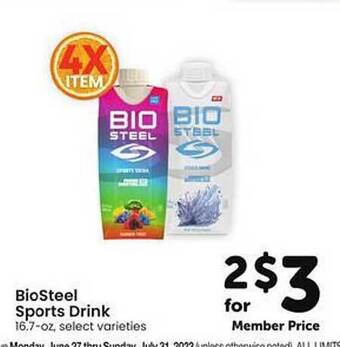 Safeway BioSteel Sports Drink offer