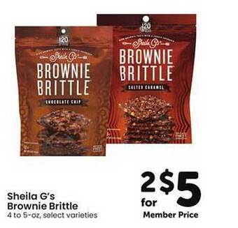 Safeway Sheila G's Brownie Brittle offer