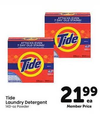 Safeway Tide Laundry Detergent offer