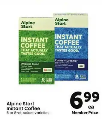 Safeway Alpine Start Instant Coffee offer