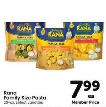 Safeway Rana Family Size Pasta offer
