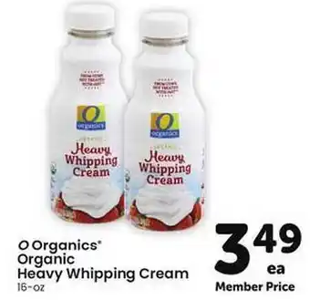 Safeway O Organic Organic Heavy Whipping Cream offer
