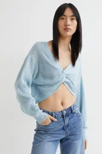 H&M Knot-detail knit sweater offer