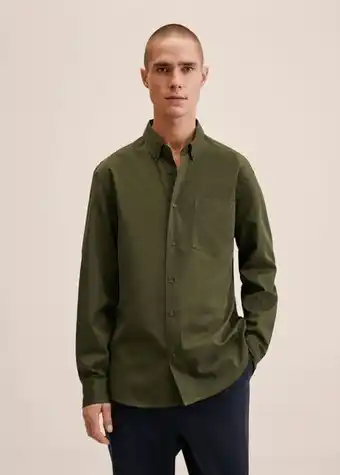 Mango Regular-fit cotton lyocell shirt offer