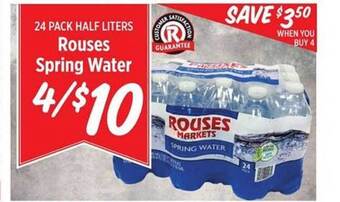 Rouses Rouses Spring Water offer