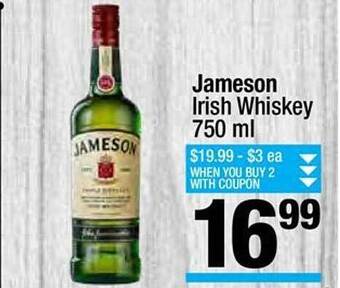 Super King Markets Jameson Irish Whiskey offer