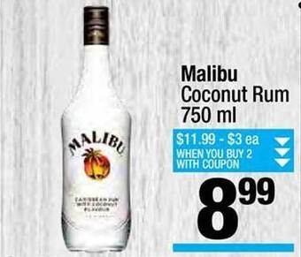 Super King Markets Malibu Coconut Rum offer
