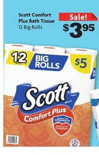 Family Dollar Scott Comfort Plus Bath Tissue offer