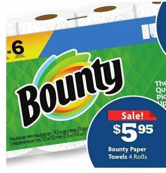 Family Dollar Bounty Paper Towels offer