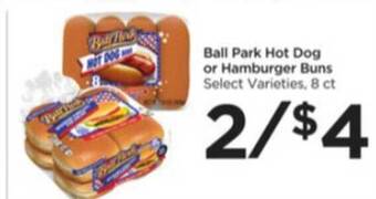 Food 4 Less Ball Park Hot Dog Or Hamburger Buns offer