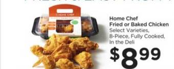 Food 4 Less Home Chef Fried Or Baked Chicken offer