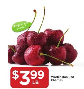 Food 4 Less Washington Red Cherries offer