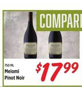 Rouses Meiomi Pinot Noir offer
