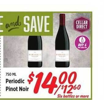 Rouses Periodic Pinot Noir offer