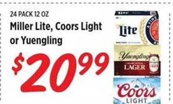Rouses Miller Lite, Coors Light Or Yuengling offer