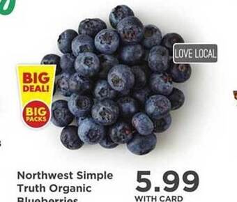 QFC Northwest Simple Truth Organic Blueberries offer