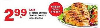 Stater Bros Boneless Skinless Chicken Breasts offer