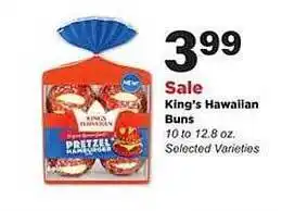 Stater Bros King's Hawaiian Buns offer