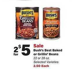Stater Bros Bush's Best Baked Or Grillin' Beans offer