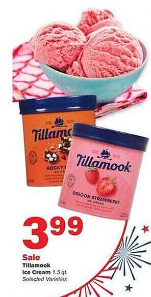 Stater Bros Tillamook Ice Cream offer