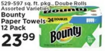 529-597 sq. ft. Bounty Paper Towels 12 Pack
