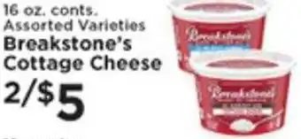 Pioneer Supermarkets 16 oz. Breakstone's Cottage Cheese offer