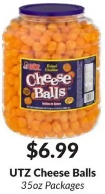 Woodman's UTZ Cheese Balls 35 oz. offer