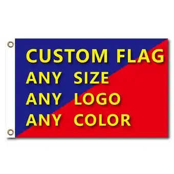 AliExpress Graphic custom printed flag polyester shaft cover brass grommets free design outdoor advertising banner decoration party spor offer