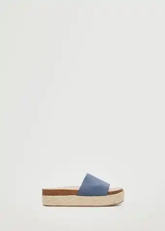 Mango Platform leather sandals offer