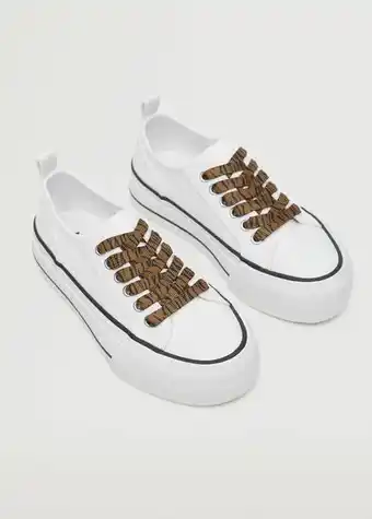 Mango Platform lace-up sneakers offer