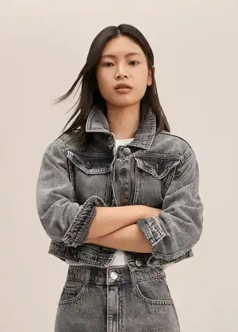 Mango Crop denim jacket offer