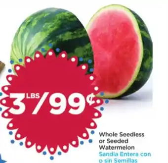 Whole Seedles Or Seeded Watermelon