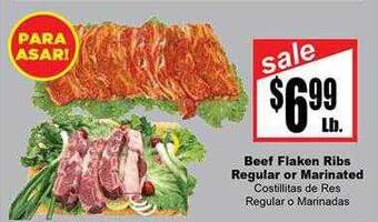 Rancho Markets Beef Flaken Ribs Regular Or Marinated offer