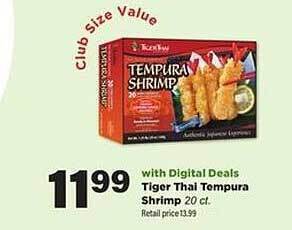 Stater Bros Tiger Thai Tempura Shrimp offer