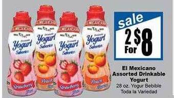 Rancho Markets El Mexicano Assorted Drinkable Yogurt offer