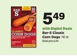 Stater Bros Bar-s Classic Corn Dogs offer