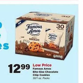 Stater Bros Famous Amos Bite-size Chocolate Chip Cookies offer