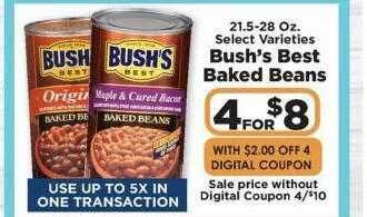 IGA Bush's Best Baked Beans offer