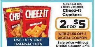 IGA Cheez-it Crackers offer