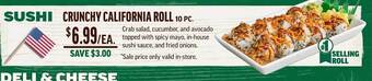 Central Market Crunchy California Roll offer