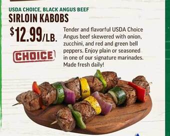 Central Market Sirloin Kabobs offer